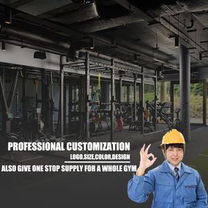 Máquina de <span class=keywords><strong>Poleas</strong></span> Cruzadas Multifuncional para Gimnasio, Equipo de Fitness con <span class=keywords><strong>Poleas</strong></span> Altas y Bajas, <span class=keywords><strong>Jaula</strong></span> de Sentadillas, Uso Comercial, Acero - Product Image 6