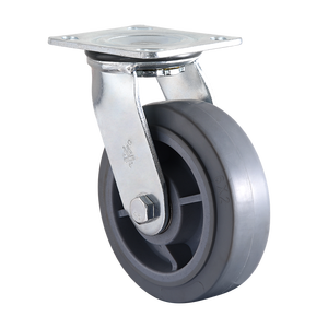 VIMA Smooth Industrial 6 Inch Swivel Caster Wheel TPR PP Castor for <b>Trolleys</b> Transportation Heavy Duty 260kg Load Capacity - Product Image 3