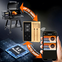 Nouveauté : Thermomètre numérique sans fil Bluetooth pour viande avec écran TFT, en acier inoxydable de qualité alimentaire, pour usage domestique