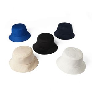 Chapeaux seau de voyage promotionnels de marque personnelle avec logo brodé Chapeau seau blanc personnalisé - Product Image 1