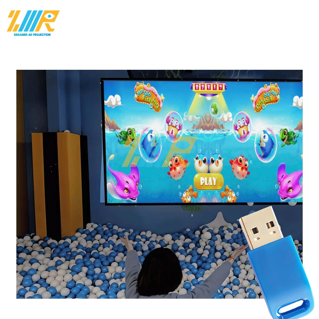 Ball-smashing Game System Multiplayer Interactive Ball Throwing Projection System for Kindergarten Kids
