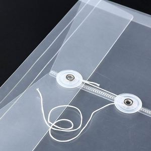 Carpeta Transparente A4 para Archivos de Oficina, Bolsa para Exámenes, Personalización con Logotipo Impreso en PP, Diseño Alienígena, Estilo con Cierre de Cuerda - Product Image 3
