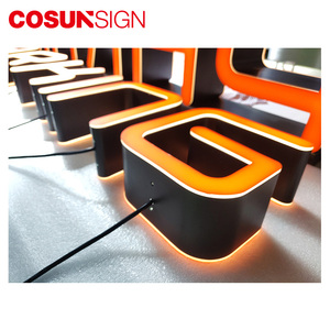 Panneaux publicitaires personnalisés en acrylique et métal avec bandes LED 3D étanches pour les magasins, les entreprises, les hôpitaux, les centres commerciaux, les parcs, les écoles - Product Image 2