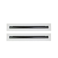 Diffuseur d'air linéaire encastré en aluminium, grille de ventilation de plafond dissimulée en bande longue pour projets de ventilation centralisée CVC