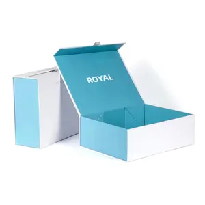 Custom present wedding underwear gift baskets folding magnetic cardboard closure paper black box packaging with magnetic lid