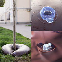 Sac d'arrosage pour arbres en plastique de grande capacité de 15 gallons, à libération lente, pour l'irrigation goutte à goutte et l'arrosage des racines profondes
