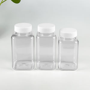 Botol Bumbu Plastik Persegi untuk Dapur, Ukuran 4oz 5.5oz 7oz, dengan Tutup yang Dapat Disesuaikan - Product Image 6