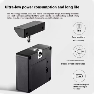 Cerradura de Puerta con Sensor de Tarjeta NFC, Sin Necesidad de Perforación Externa, Conexión Móvil, Apta para Armarios y Gabinetes - Product Image 4