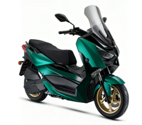 Motos à essence vérifiées 150CC 4 temps, moteur rouge sans balais, refroidissement par air, vitesse maximale 100km/h, frein à disque, scooter à essence YHY