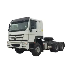 Gebruikte Howo Shacmantractor Truck Kop 6X4 371pk Voor Hete Verkoop Zware Tractor Truck Hoofd Opleggers