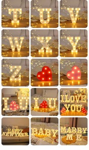 <span class=keywords><strong>Letras</strong></span> con Luces LED, Letrero Luminoso de Feliz Cumpleaños, <span class=keywords><strong>Letras</strong></span> con Luces para Bodas, Decoración de San Valentín, Iluminación para Bodas, Fútbol - Product Image 3