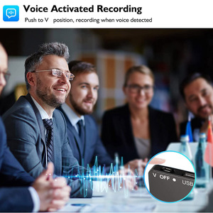 Thẻ Ghi Âm Thiết Bị Xách Tay 760 Giờ Mini Giọng Nói Kích Hoạt Ghi Âm Giọng Nói 64GB Cho Các Cuộc Họp Bài Giảng - Product Image 3