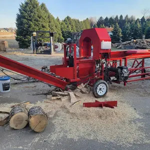 Firewood processing equipment firewood log processor 27HP Lifan engine 24" bar full hydraulic E-start EPA approved