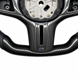 Volant de voiture en fibre de carbone avec LED, <span class=keywords><strong>prix</strong></span> de gros direct usine, pour BMW Séries 3 et 5 (F10, F30, F20, F90, F01, F12, M3, Z4, X1, X6) - Product Image 3
