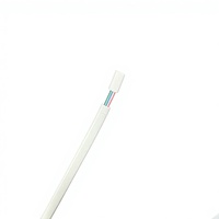 Câble plat gris-blanc 24AWG5C, flexible, en cuivre étamé, isolé en PVC, 300V, pour éclairage LED et câblage interne