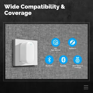 Hub Zigbee Prise EU <span class=keywords><strong>Moes</strong></span> Tuya Hub de Prise Intelligente <span class=keywords><strong>Passerelle</strong></span> EU Bluetooth BLE Mesh Multi-Mode Permet 100+ Sous-appareils Contrôle à Distance par Application - Product Image 3