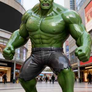 Decoración de Interior y Exterior, Figuras de Acción de Películas de Superhéroes, Hombre Musculoso, Estatua de Hulk de Tamaño Real, Escultura de Resina Esmaltada - Product Image 6