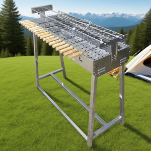 Deluxe Modern Foukou Cyprus Whole Acero inoxidable Spit Rotisserie BBQ Grill Asador con motores - Product Image 6