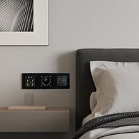 Interrupteur mural intelligent 18D pour hôtel, 3 interrupteurs tactiles connectés avec thermostat et double prise de courant, produits pour la maison intelligente