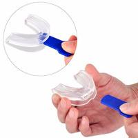 Juego de 3 Protectores Bucales Anti Ronquidos de Silicona, Ayuda para Dormir, Protección Dental, Alivio del Bruxismo Nocturno, Silencioso