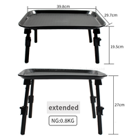 Mesa de Pesca de Plástico Ligera para Carpa y Pesca de Fondo con Soporte para Cebo