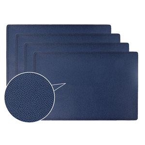 Wasserdichte, Fleckenresistente, Hitzebeständige, Rutschfeste, Leicht zu Reinigende PU-Tischsets für Küche und Esstisch, Leder-Tischunterlagen - Product Image 1