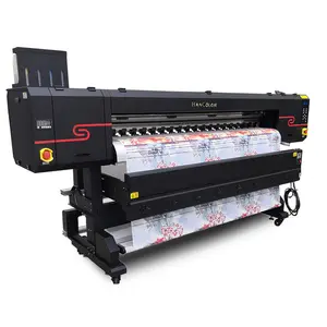 Impressora industrial de subolmação, 1.8m tintura impressora de subolmação 3 i3200 cabeças máquina da imprensa do calor para o bom efeito