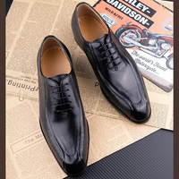 Klassische Herrenschuhe aus Echtem Leder, Handgefertigt mit Schnürung für Hochzeit, Party, Geschäft und Büro, Luxuriös
