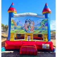 Château gonflable commercial pour fêtes, pour enfants et adultes, avec souffleur, location