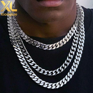 Pulsera de Cadena Cubana de Acero Inoxidable Chapada en Oro de 18k de 0.3m, Estilo Hip Hop, Unisex, Venta al por Mayor, 6mm 8mm 10mm 12mm 16mm - Product Image 3