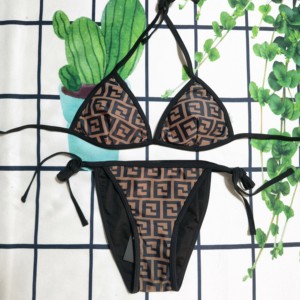 Traje de Baño de Una Pieza de Lujo con Estampado Animal, Diseño Halter, Transpirable, con Micro-Bra, Moda de Verano - Product Image 2