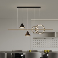 Lustre long de style nordique moderne et minimaliste de luxe pour restaurant Zhongshan, idéal pour la maison, le salon ou le comptoir de bar
