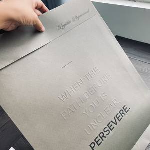 Custom Inside-Outside Embossed Kraft Paper Envelopes | Premium Branded Packaging Bags for Gifts & Documents - Product Image 6