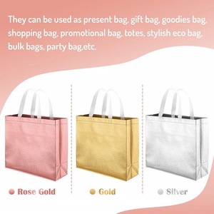 OEM Logo Personnalisé Non-Woven Réutilisable Pliable Écologique Shopping Sac Fourre-Tout Usine Recyclé Laminé Lettre Motif Personnalisé - Product Image 6