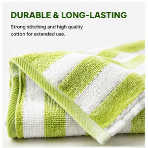 <span class=keywords><strong>Serviette</strong></span> <span class=keywords><strong>de</strong></span> luxe <span class=keywords><strong>de</strong></span> qualité supérieure, personnalisée avec logo, couleur unie, rayée, en <span class=keywords><strong>fibre</strong></span> <span class=keywords><strong>de</strong></span> <span class=keywords><strong>bambou</strong></span>, ultra douce, écologique, antimicrobienne, pour usage hôtelier - Product Image 4