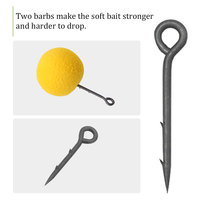 Accessoires de pêche pointes bouillette carpe leurre aiguille appât piqûre avec crochet barbelé épingles appât Stinger pour cheveux plate-forme fin attirail