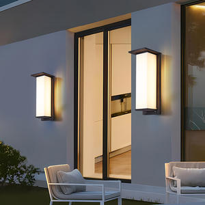 Source de lumière solaire LED murale créative extérieure en acier inoxydable 3000K pour jardin cour villa allée atmosphère PC durable - Product Image 3