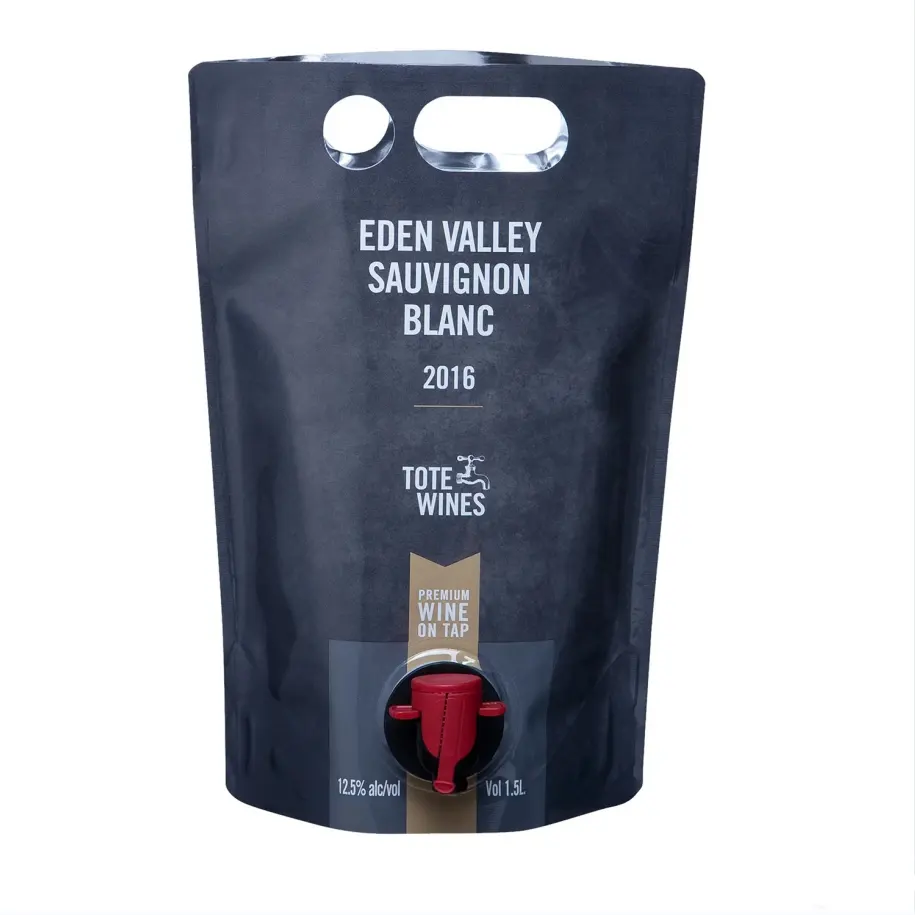 Eco Friendly 1L 3L 5L Reusable Wine Bag In Box Tap Valve, Water Coffee Juice Milk BIB Bag In Box Dispenser Packaging Filler