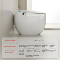Toilettes intelligentes de luxe haut de gamme, toilettes automatiques de luxe pour salle de bain, cuvette de toilettes sanitaire de luxe, toilettes intelligentes monobloc au sol, toilettes intelligentes