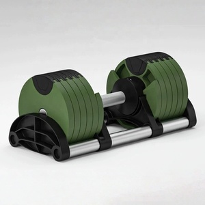 Space Saving Adjustable Steel <b>Dumbbell</b> Set for Home Gym Body Building Arms Strength Training Equipment - Product Image 3