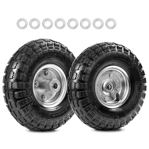 Chất lượng tốt 10-inch lốp xe và bánh xe 4.10/3.50-4 cho tay Xe Tải xe cút kít GORILLA giỏ hàng Vườn toa xe giỏ hàng Dolly tiện ích giỏ hàng - Product Image 4