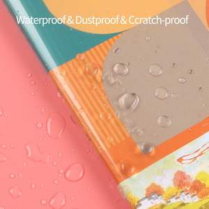 Protège-livres en plastique imperméable pour manuels scolaires et livres brochés, anti-<span class=keywords><strong>poussière</strong></span>, résistant à l'usure, non toxique pour les enfants. - Product Image 4