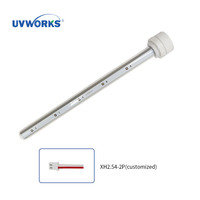 Stérilisateur UVWORKS à LED UVC extra long, tige personnalisée, réduction de 99,99 % des bactéries, pour réservoir d'eau de 200 à 1000 L.