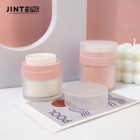 Nouveaux arrivages Lovely Sweet Pink Cosmetic Packaging Airless Pump Jars For Night Cream Skincare Lotion Creams