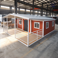 Maison conteneur extensible de 30 pieds, 2 chambres, préfabriquée, modulaire, avec salle de bain, cuisine, isolée, pour la vie en famille