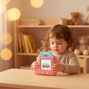 Cartes flash parlantes en plastique anglais/<span class=keywords><strong>arabe</strong></span>/espagnol/français, lecteur de cartes flash parlantes, machine d'apprentissage parlante pour les enfants, apprentissage précoce des langues - Product Image 1