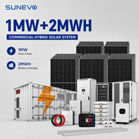 Système de batterie solaire en conteneur Sunevo 500 kW 1 MW 2 MWh avec conception triphasée pour les centrales solaires commerciales hybrides