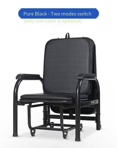Chaise pliante simple en métal, fauteuil inclinable d'hôpital convertible en lit, chaise-lit inclinable d'hôpital - Product Image 6