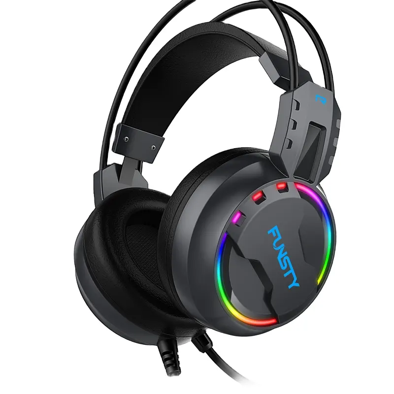 2022 New Item Super Shocking Sound Effects Stereo Gaming Headset Headphone For Computer Accessories