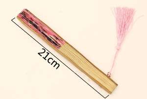 Éventail pliant en soie blanc élégant, cadeau de mariage chinois traditionnel, gravure d'ange, en bambou, personnalisable, à peindre soi-même - Product Image 4